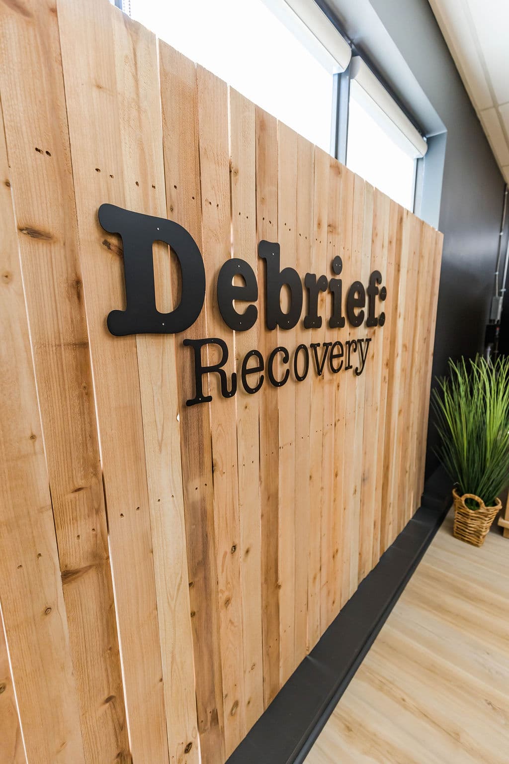 Debrief Recovery studio hallway